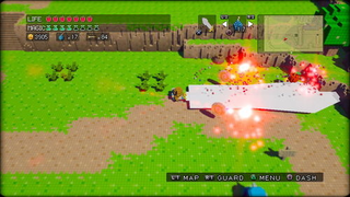 Illustration for article titled New 3D Dot Game Heroes Screens Will Add Inches To Your Sword